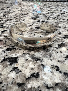 Silpada Retired Heavy Silver Cuff Bracelet